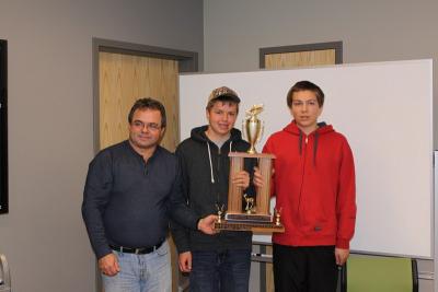 Patrick Mills and Jacob Empey received the Dino D'Agostini Conservation Trophy.